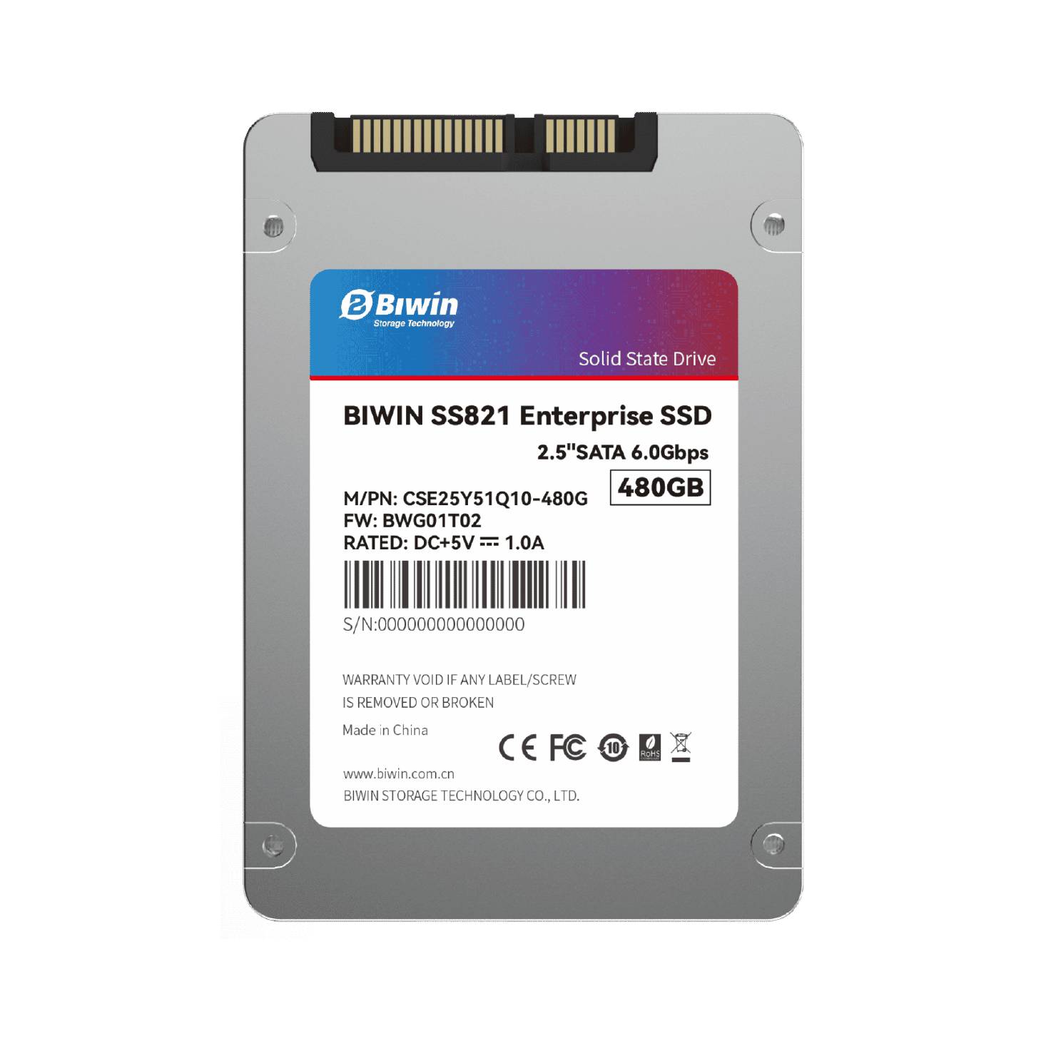 SS821 企业级 SATA SSD